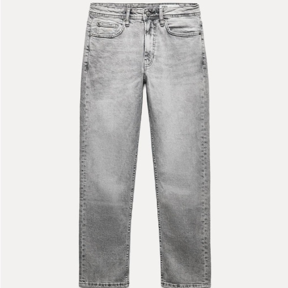 Worn Once! Zara Relaxed Mid Waist ZW Collection Jeans